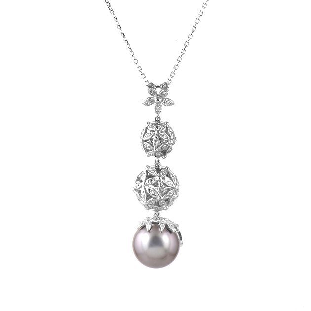 Tahitian Pearl Diamond Pendant