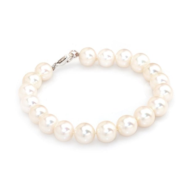 sterling silver pearl bracelet