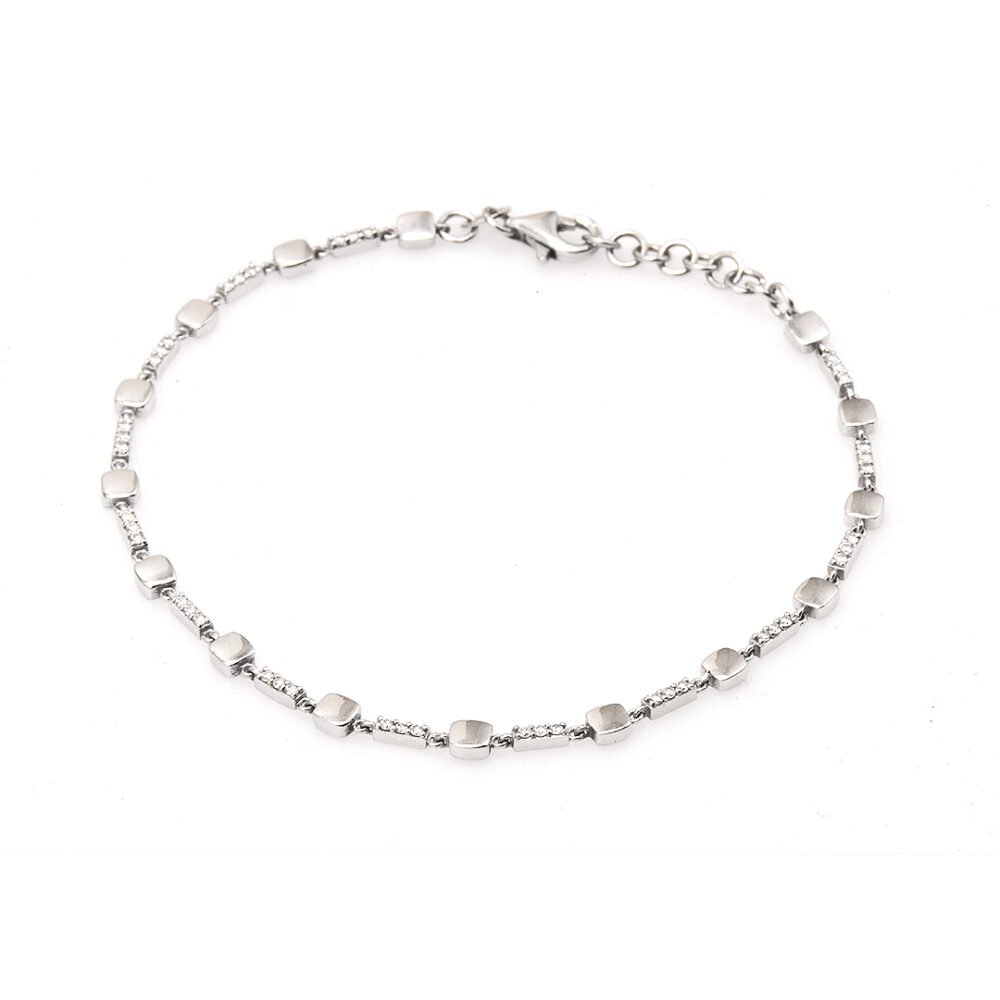 18k white gold diamond bracelet