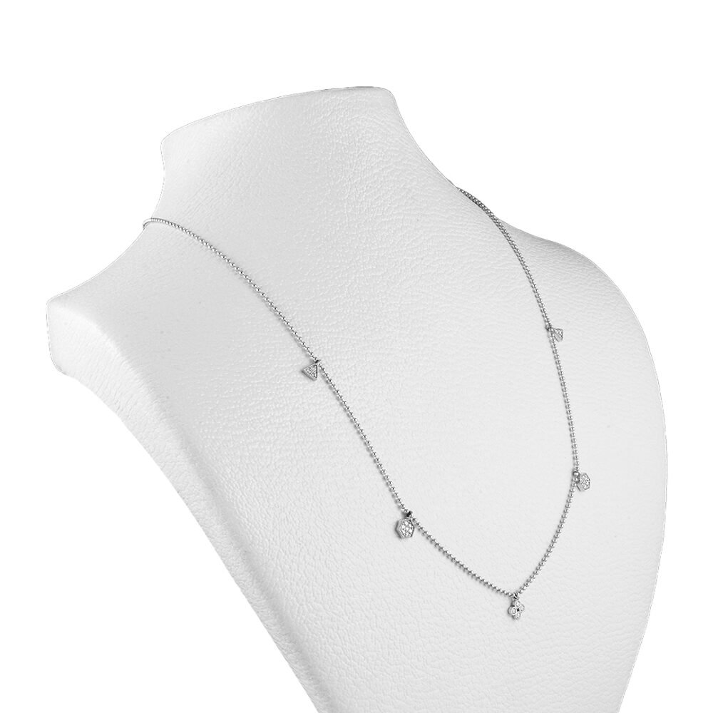 18-Karat White Gold Diamond Necklace - Image 2