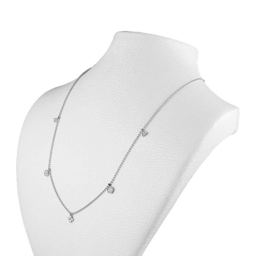 18-Karat White Gold Diamond Necklace - Image 3