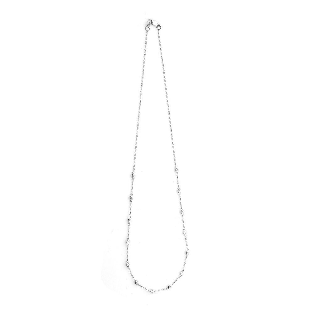 18-Karat White Gold Necklace With Diamonds - Image 2