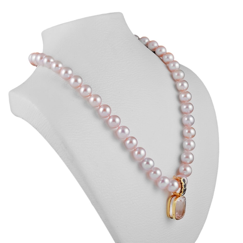 Elegant Simplicity 10mm Freshwater Pearl Necklace - Image 2