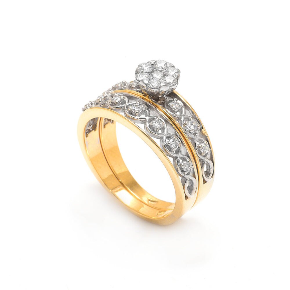 Two-Tone Gold and Diamond Set