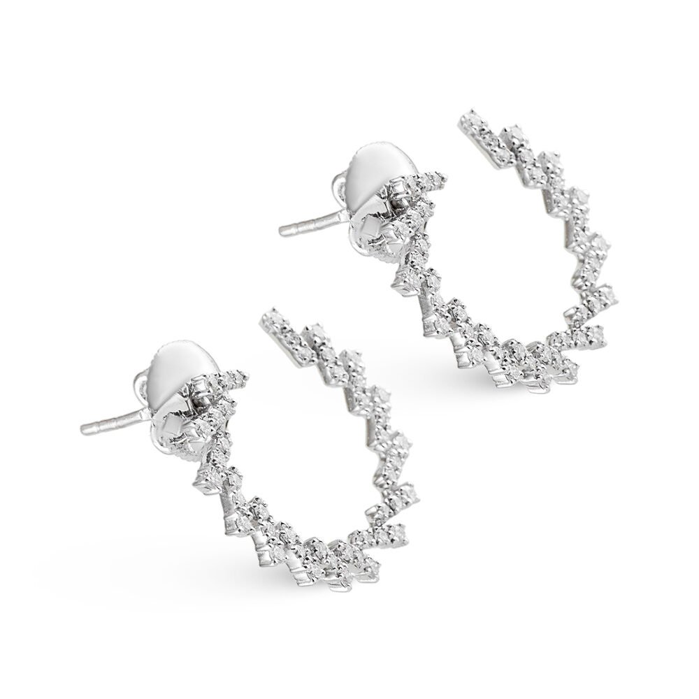 18k White Gold Diamond Earrings – Timeless Brilliance