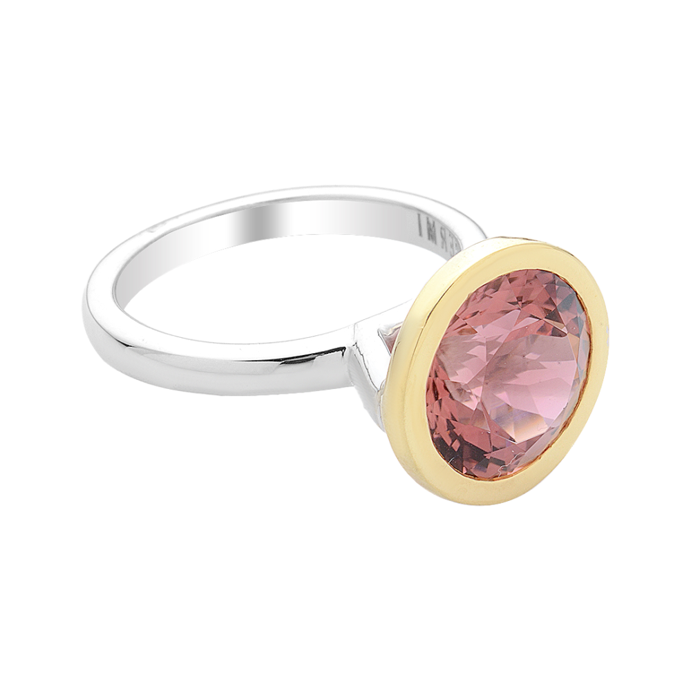 18k Yellow and White Gold Tourmaline Ring – S. Begermi - Image 2