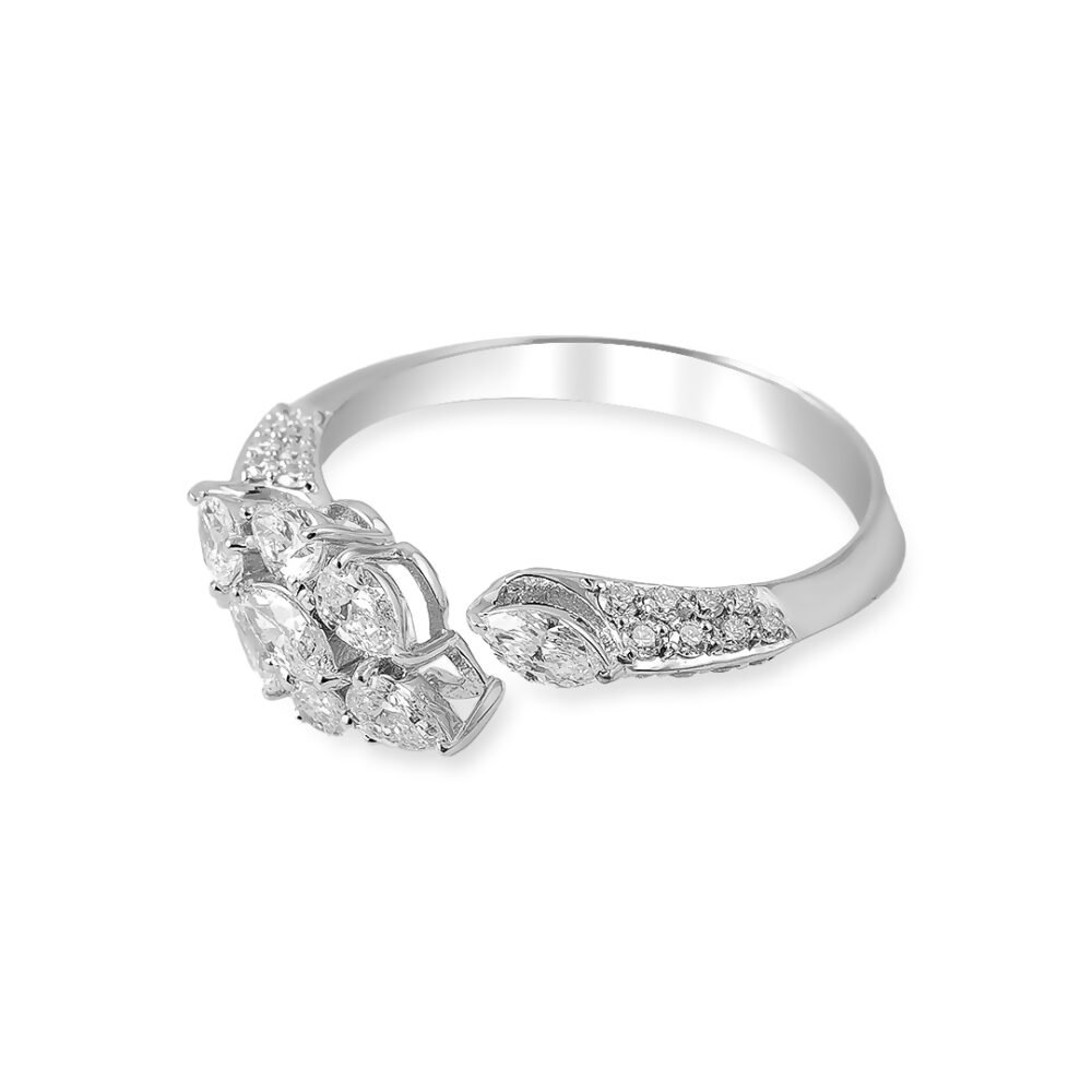 Celestial Harmony White Gold Diamond Ring - Image 3