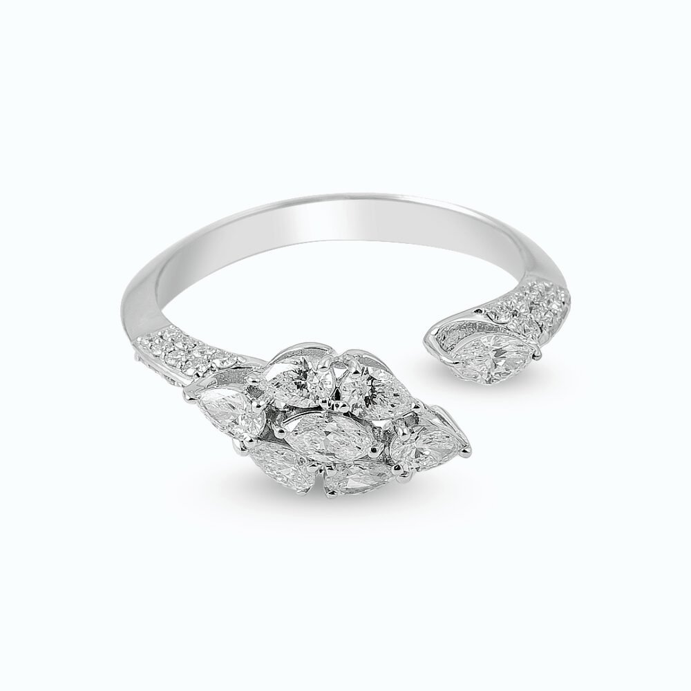 Celestial Harmony White Gold Diamond Ring - Image 2