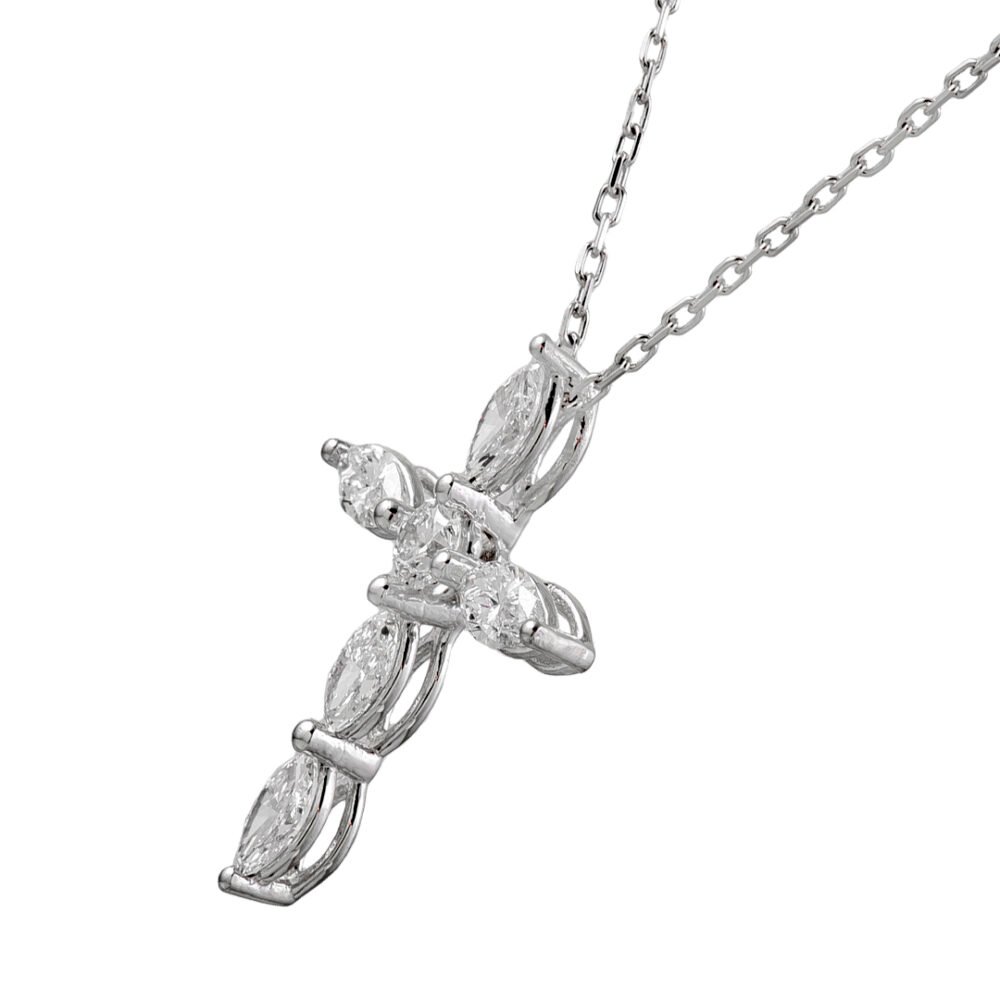 Elegant White Gold and Diamond Pendant - Image 2