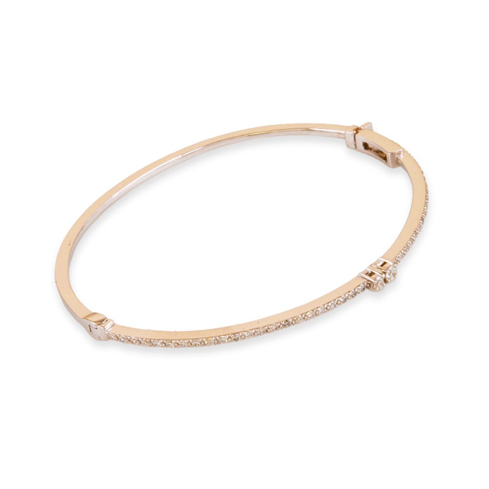 18k Yellow Gold and Diamond Bracelet – Elegant Radiance - Image 3
