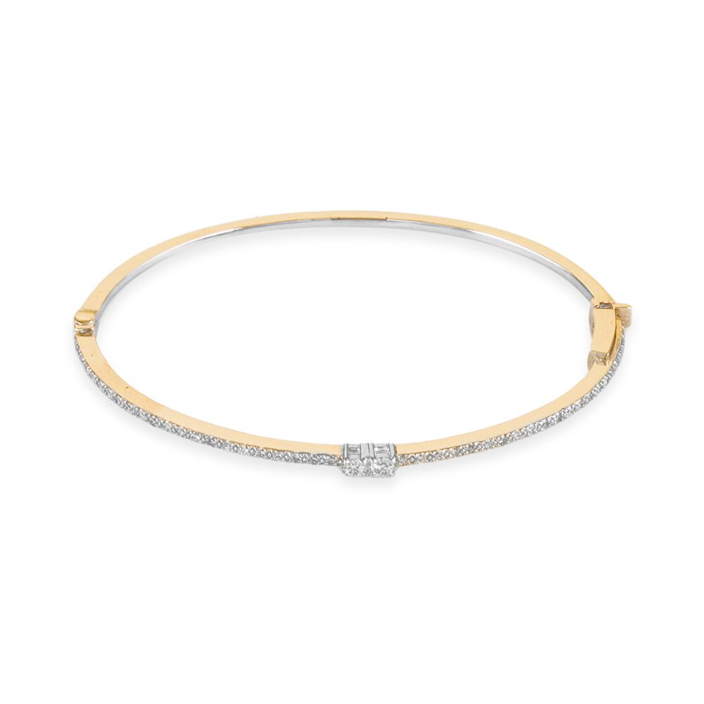 18k yellow gold and diamond bracelet
