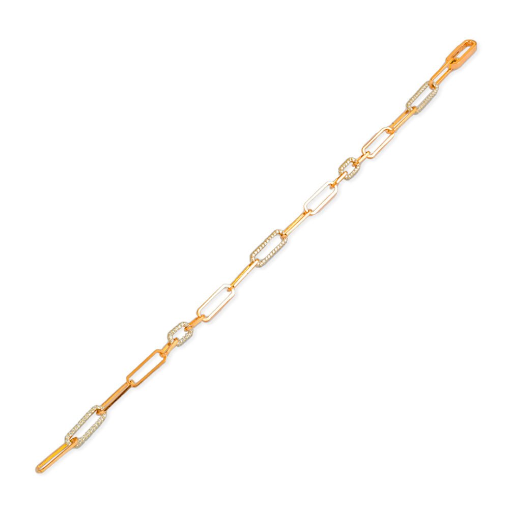 Radiant Harmony Gold and Diamond Bracelet - Image 3