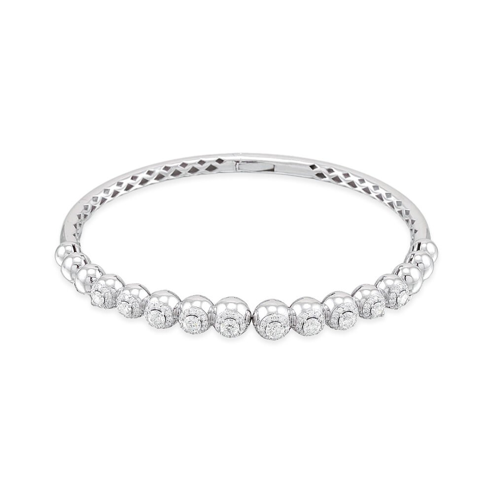 Radiant White Gold Diamond Bracelet