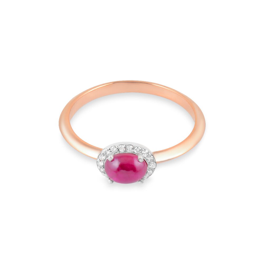 Ruby and Diamond Accent Ring - Image 2
