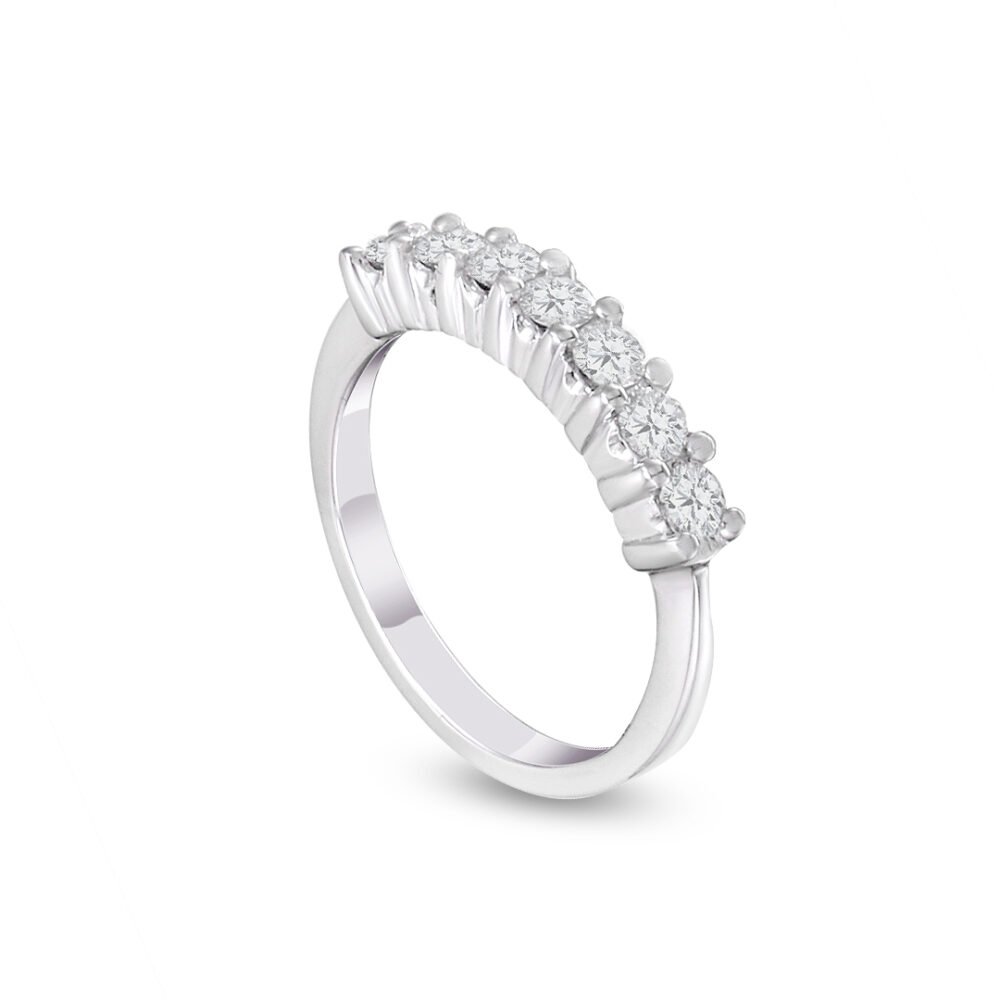 white gold diamond band