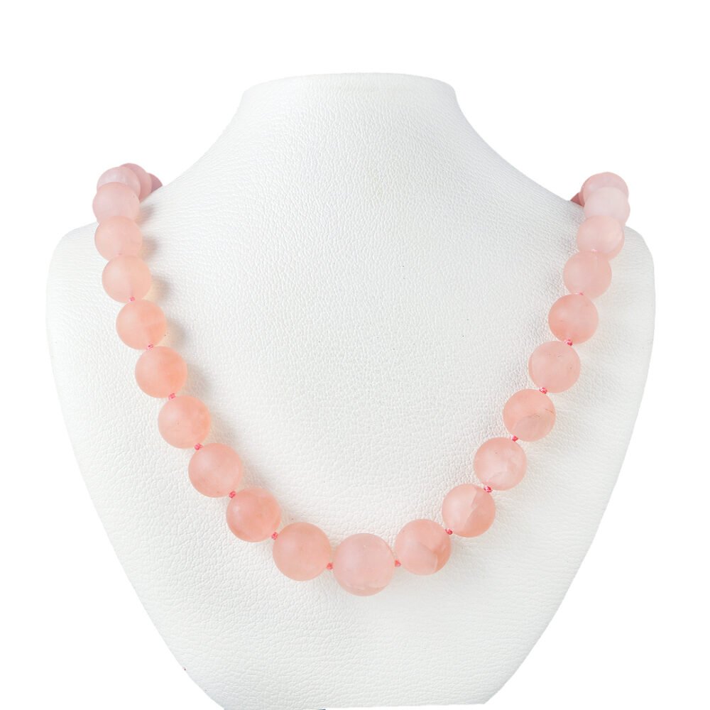 white gold quartz necklace