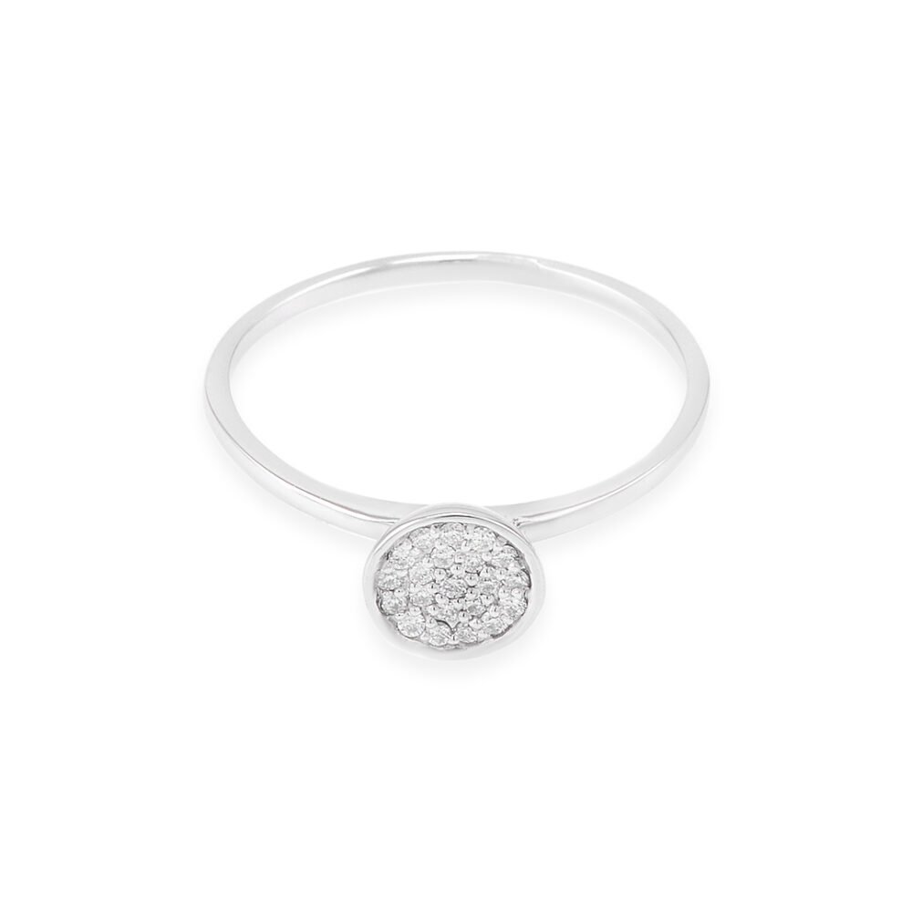 White Gold Diamond Ring with 0.16 cts - Image 2