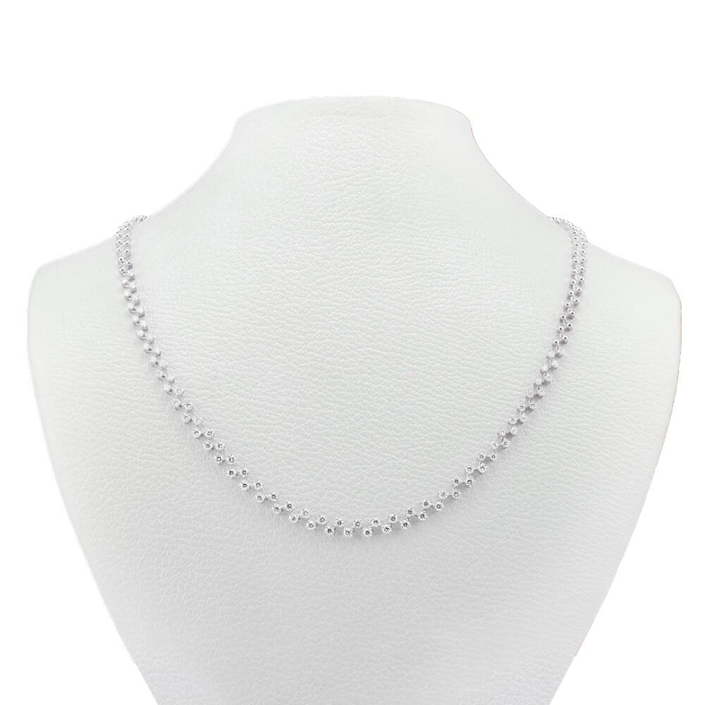 white gold diamond necklace