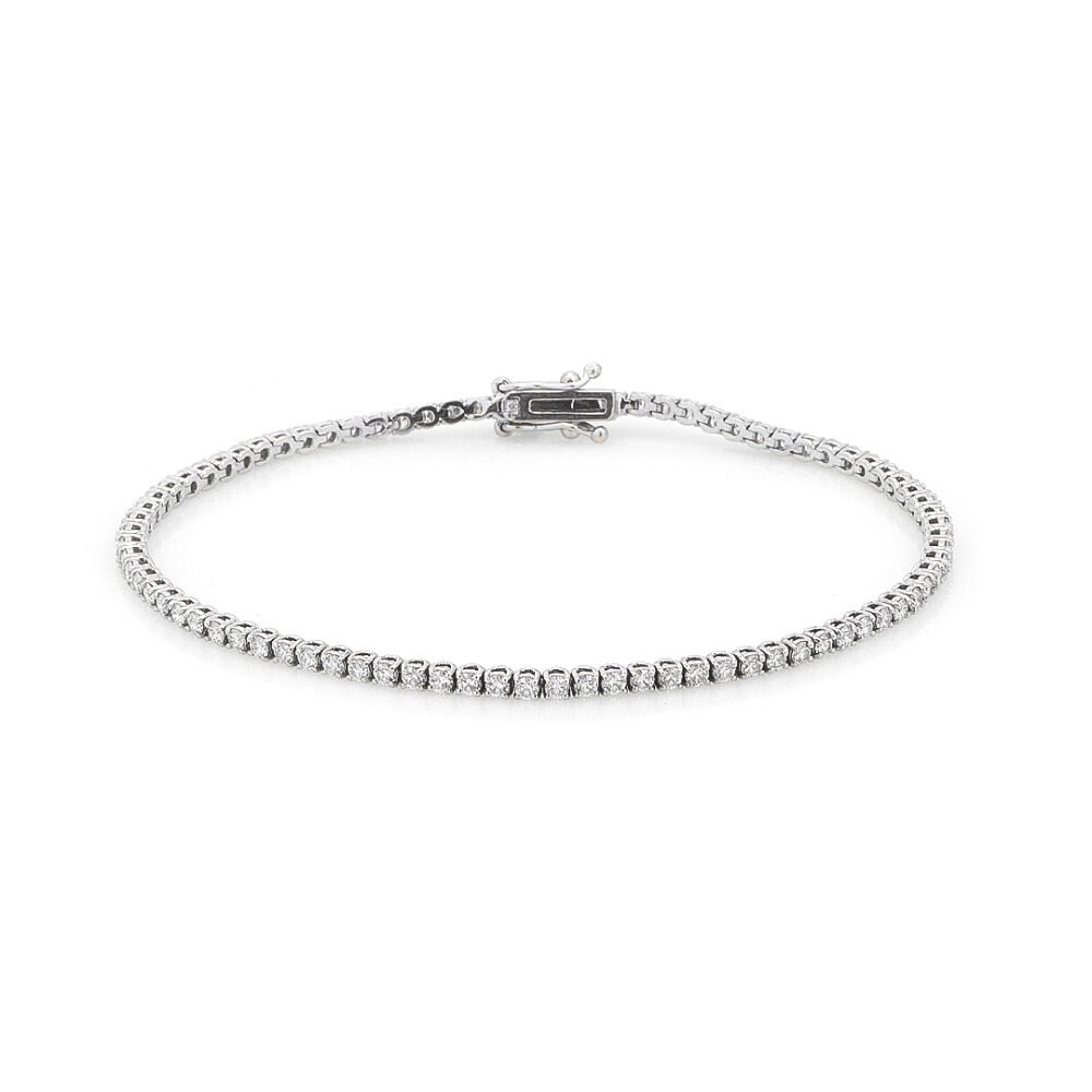 18k white gold diamond bracelet