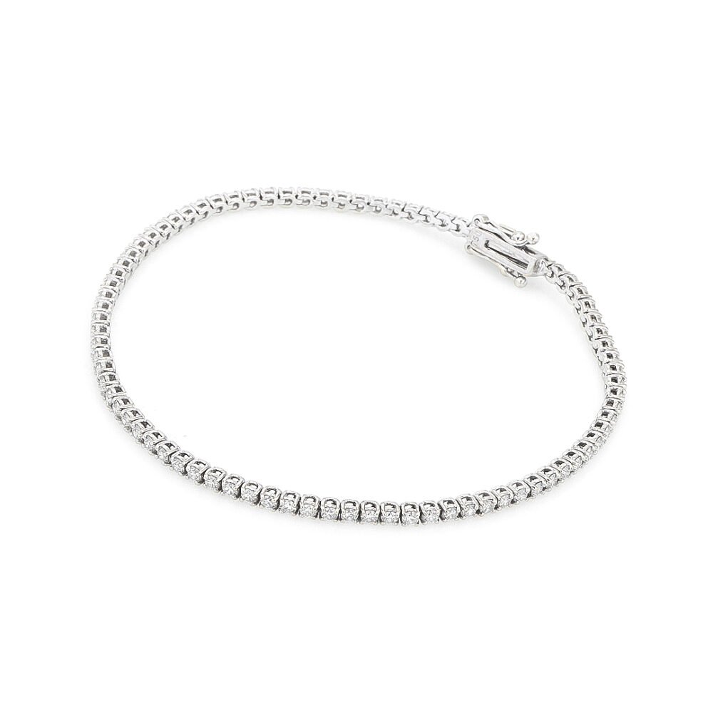 18k White Gold Diamond Bracelet with Diamonds - Image 3
